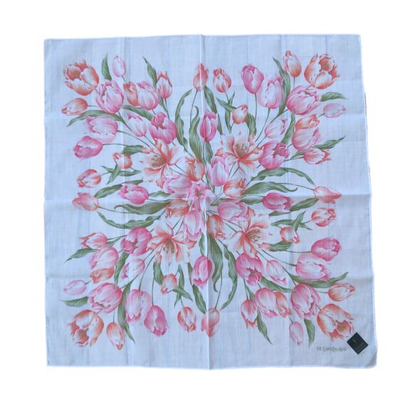 YSL NEW vintage small scarf neckerchief NWT - Picture 2 of 3